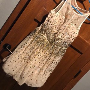 Gold/nude sequin dress
